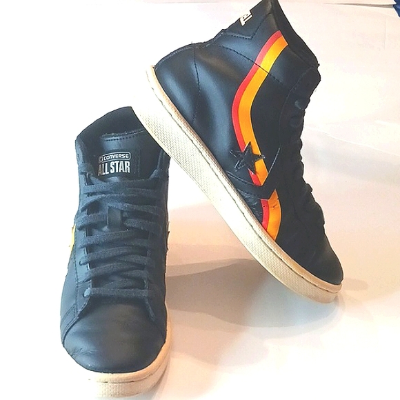 CONVERSE All Star Rayguns/Roswell Pro Leather Black Sneakers Kids Size 5 - Picture 11 of 12